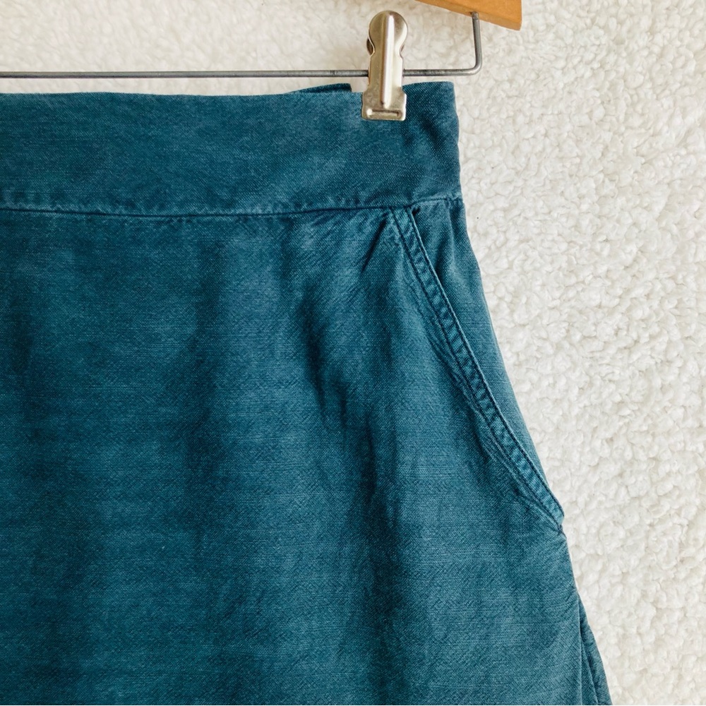 Anthropologie Pilcro Women’s teal Amora Ruffled Mini Skirt, Sz M - Picture 5 of 15